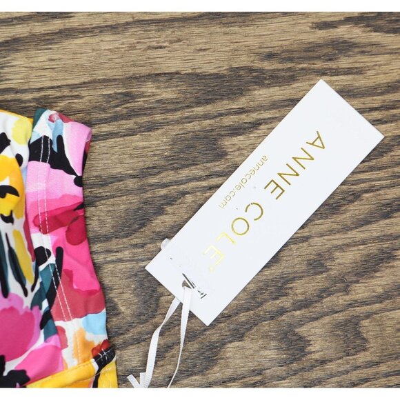 Anne Cole Floral Gradient Surplice One-Piece Swimsuit Gradient Floral Blue 14 - Picture 3 of 8